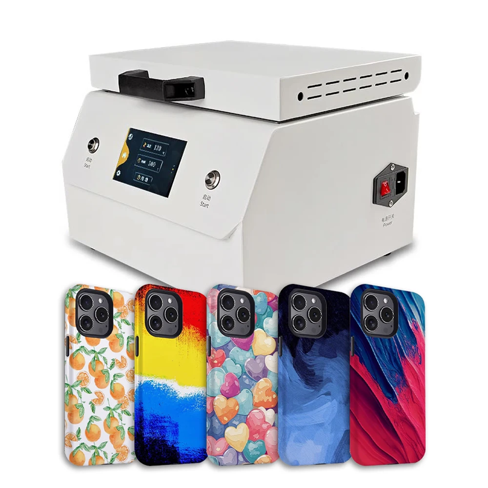 MOMOTECH 3D Sublimation Vacuum Heat Press Machine Making Mobile Phone Case Film Thermal Transfer Printing Machine