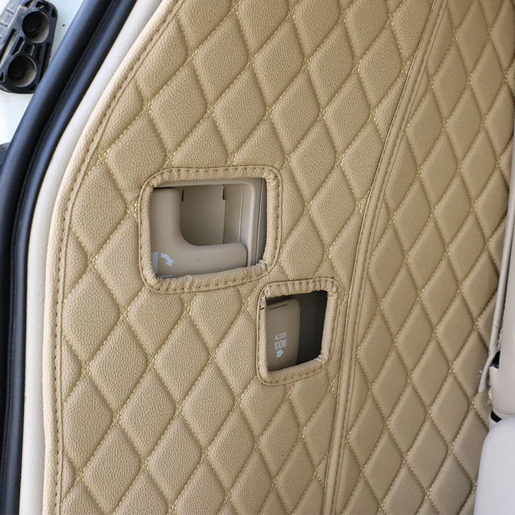  High Quality 5d PVC Leather Custom Rear Door Car Tailgate Trunk Floor Mats for Land