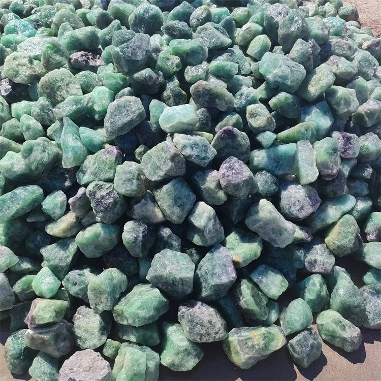 Wholesale low fluorite price natural rainbow fluorite rough healing raw crystal stones for Craft carving