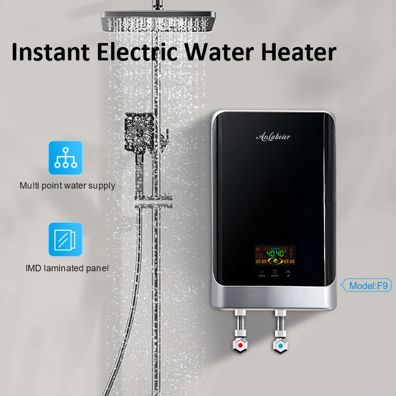 8000w 12000w IMD process energy efficient bathroom hot shower fasting instant electric water heater for wholesales
