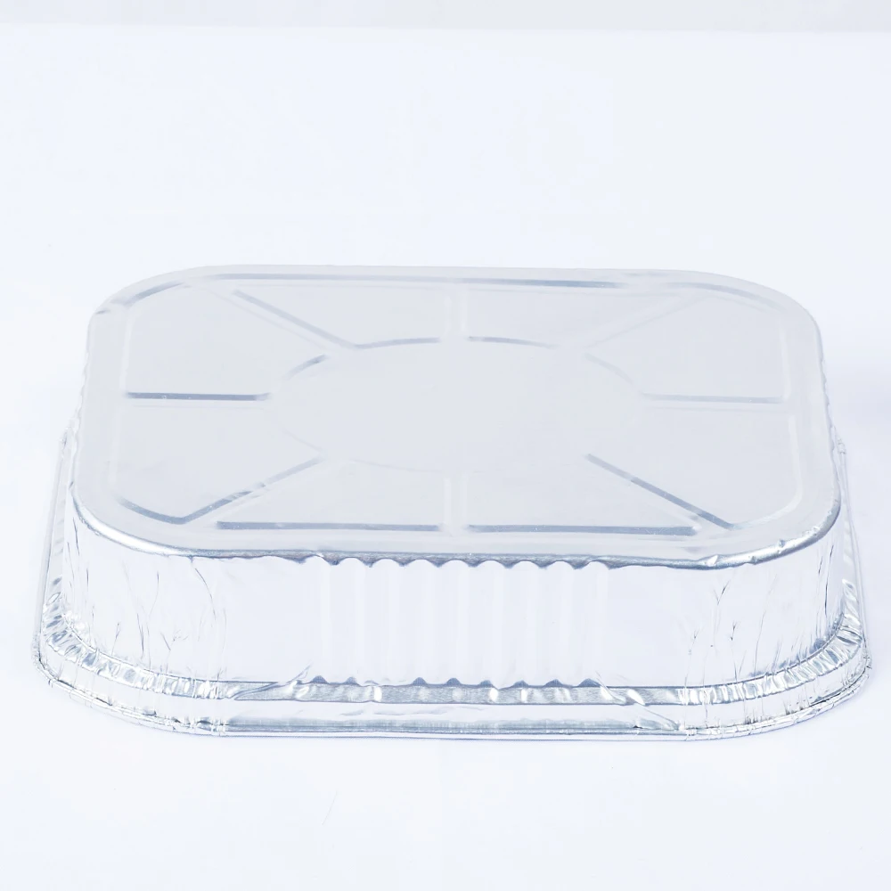 Cheap Silver Aluminium Foil Container 880ml Fast Food Storage Container Aluminum Foil Tray