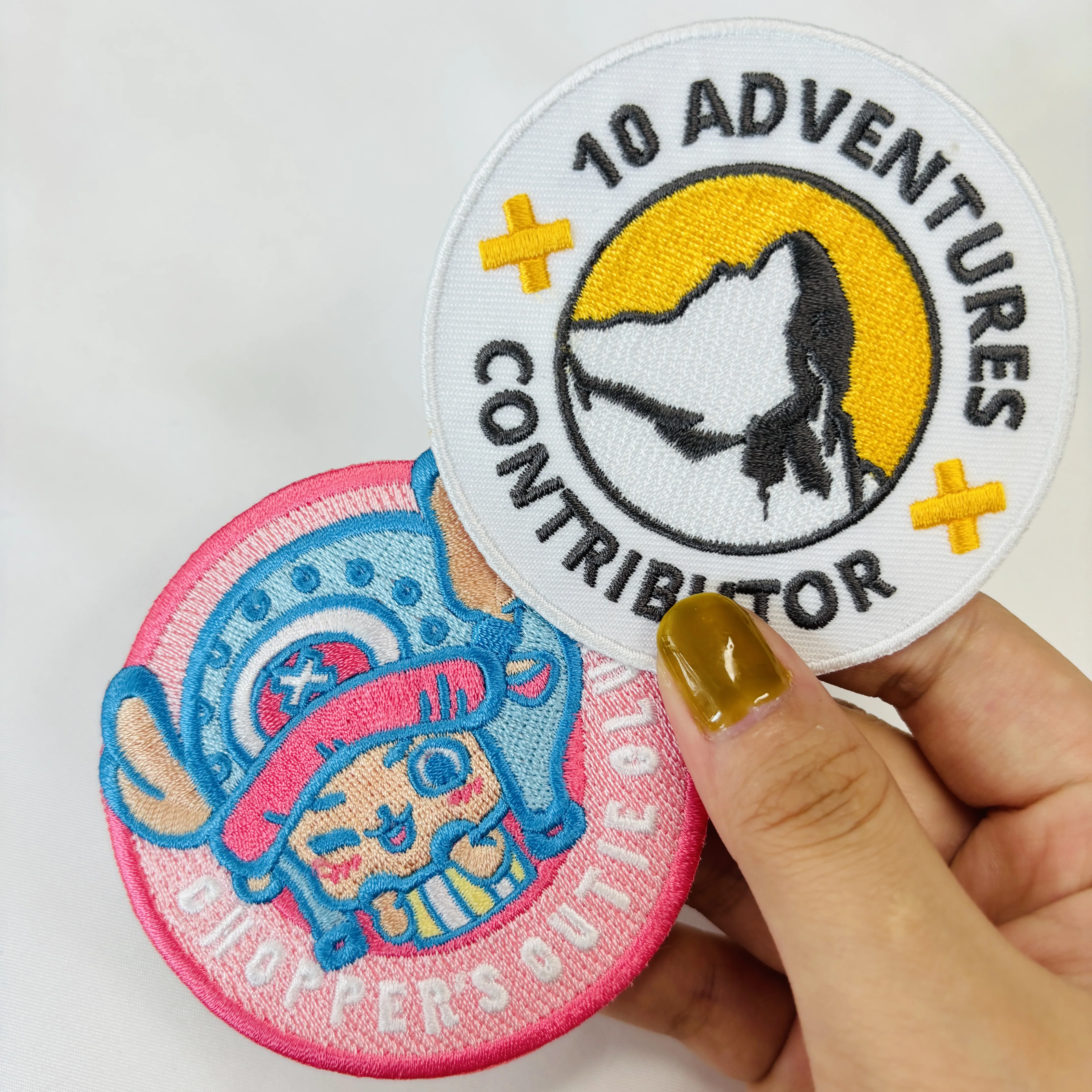 hot sell Factory Price Custom design embroidery patches iron on embroidered badges for hat and clothing patches