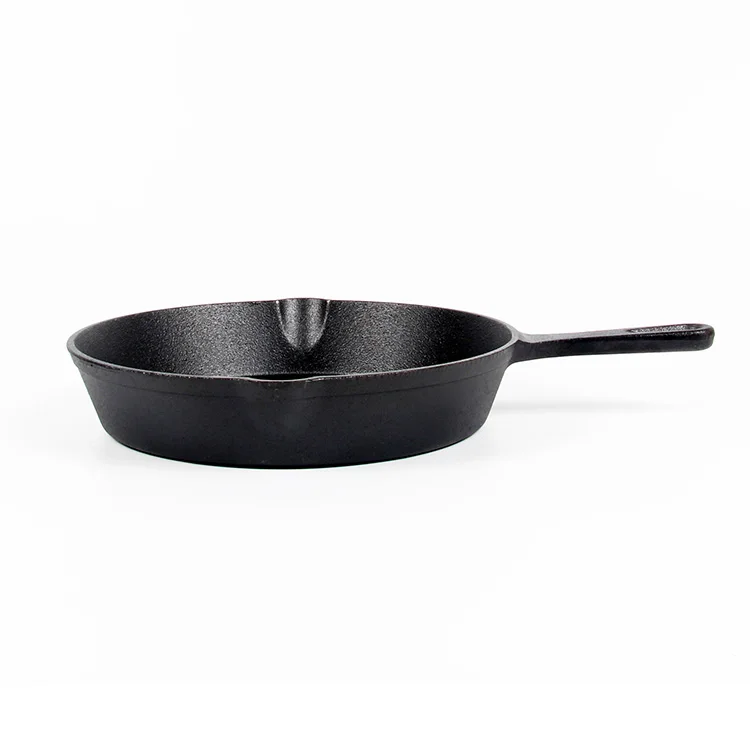 Чугунная глубокая кухонная посуда Frypan с предварительно