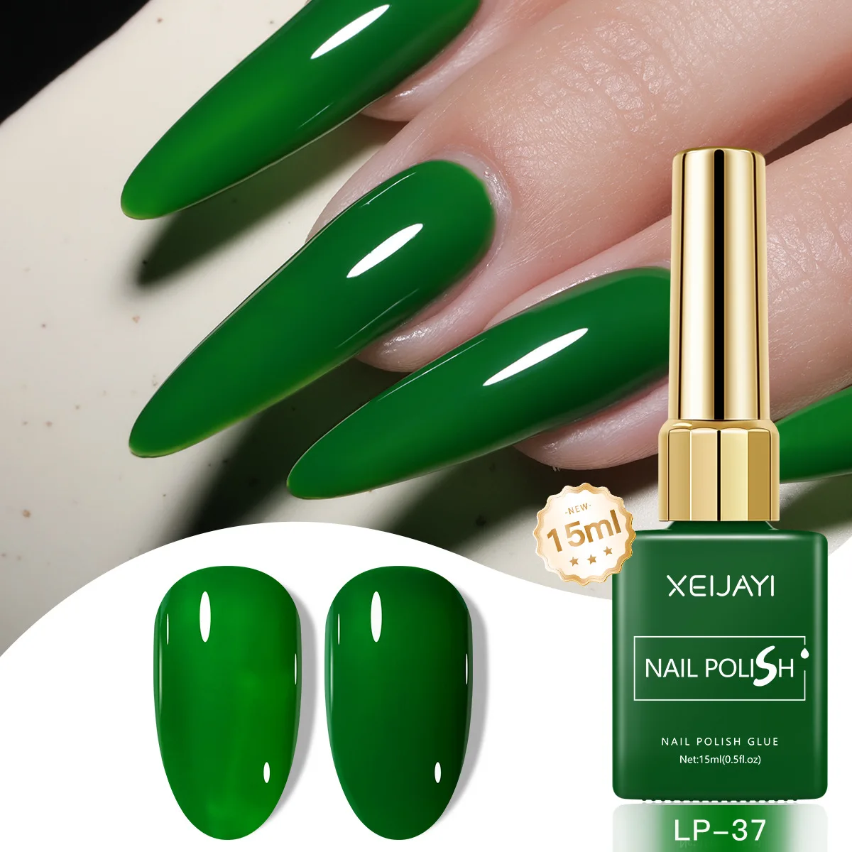 15ml Gel Nail Polish Semi-permanent Hybrid Varnish Christmas Green Red Color Gel Polish Nail Art UV Nail Supplies Professionals