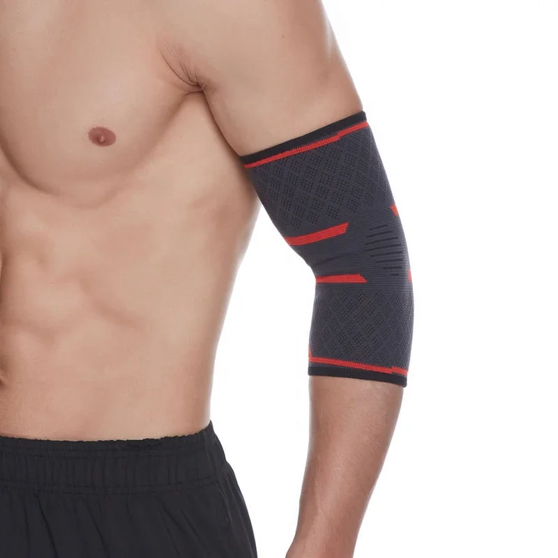 Горячая распродажа, компрессионный спортивный болеутоляющий дышащий трикотажный нарукавник, Теннисный бандаж для поддержки локтей