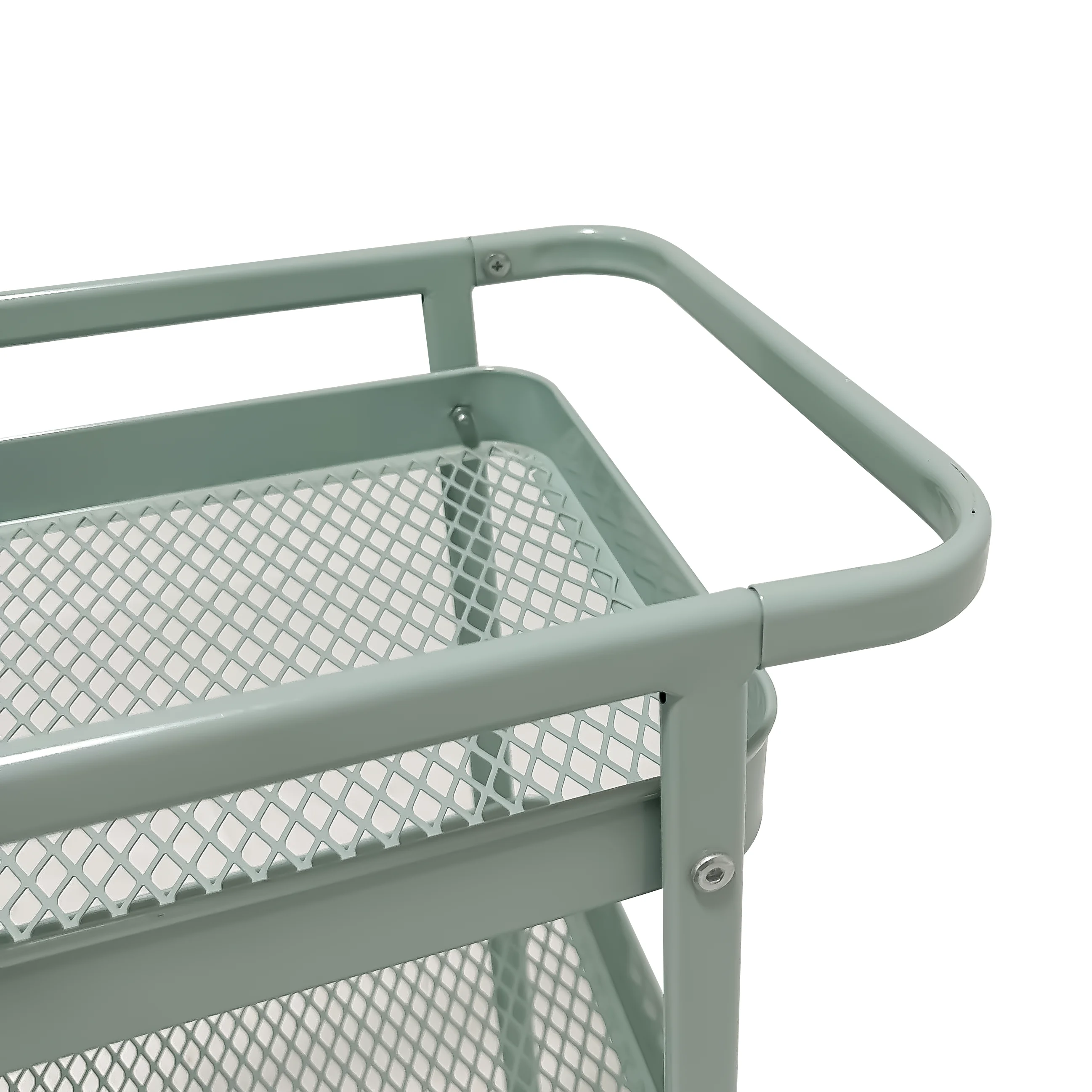 View Larger Image Add to Compare  Share Factory Supply 3 Tier Metal Utility Cart Mobile Trolley Cart Storage Rolling Cart for