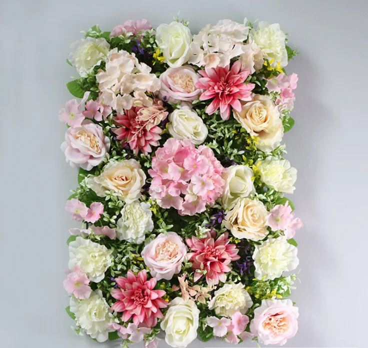 
Wholesale Peony Vertical Wedding Backdrop Panel Rose Background Artificial 3d Wall Flower Decor 