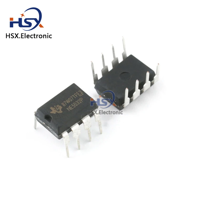 Новый оригинальный NE5532P DIP-8 с низким уровнем шума чип двойного операционного