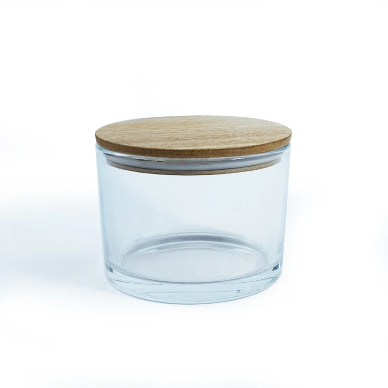 Supplier Luxury Empty 220ml 320ml Frosted Matte Candle Holder Glass Candle Jar with Lids for Sale