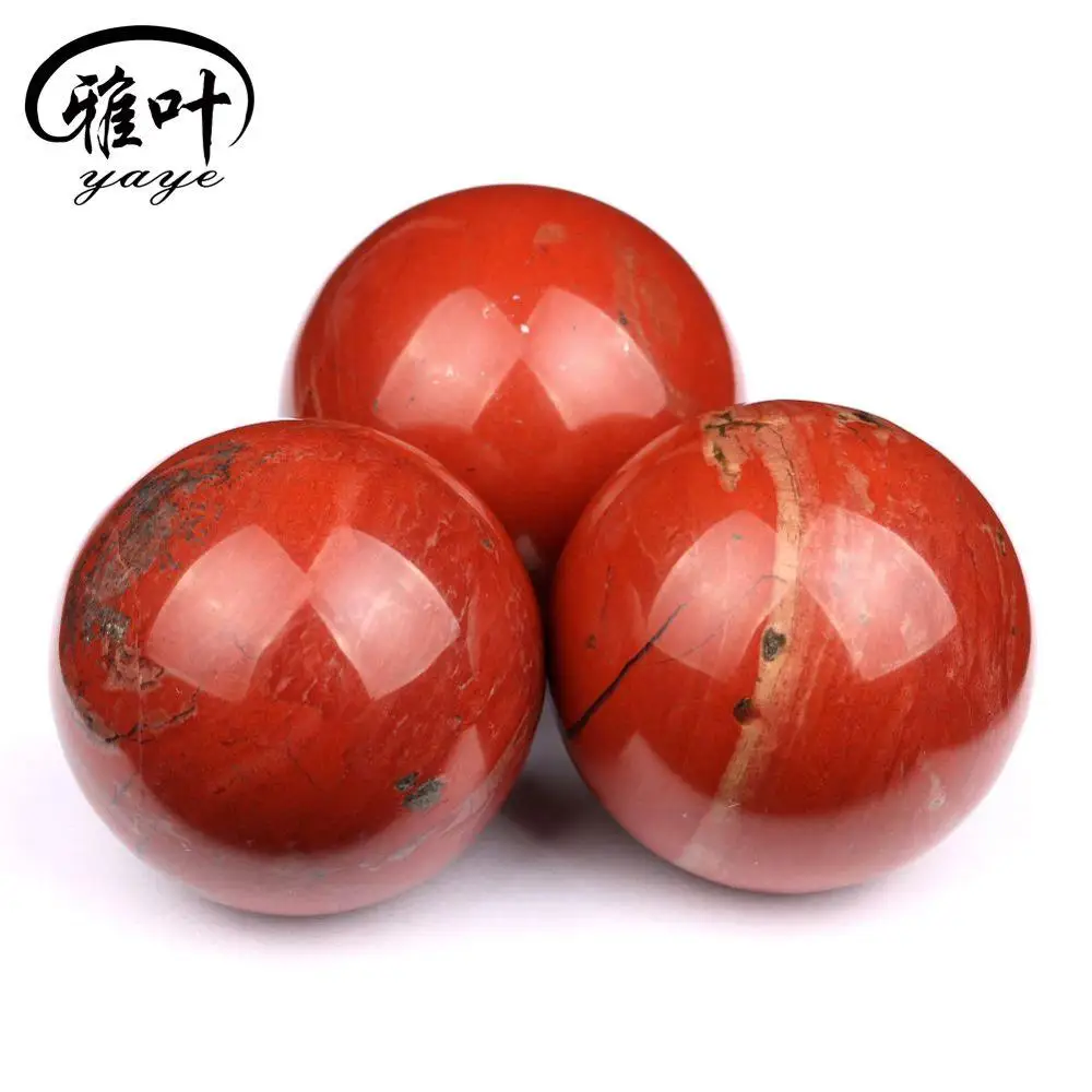 Wholesale Nature Stone Ball Stone Sphere Red Jasper Crystal Ball
