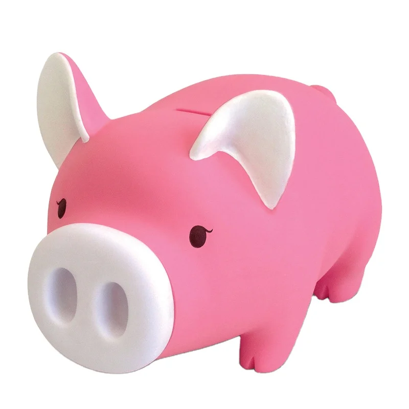 Ens Factory Promotional Plastic PVC Cute Kid Money box Pig Saving Bank