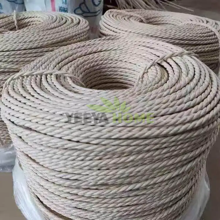Eco-friendly Colorful 3-Ply Twisted Danish Paper Cord Coil for Chairs Furniture Handicrafts