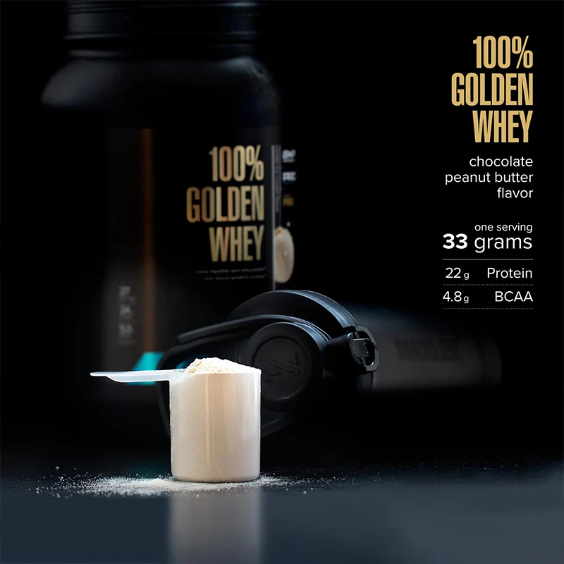 100% Golden Whey Protein Powder Support Energy Fast-Absorbing Whey Hydrolysate Isolate & Concentrate Blend Whey Protein Premium