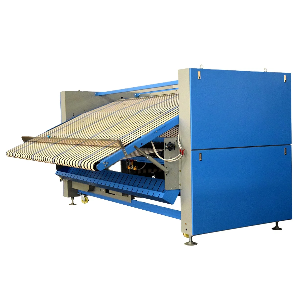 Industrial laundry  automatic ironing and folding machine for bedsheets, quilt covers, curtains, blankets