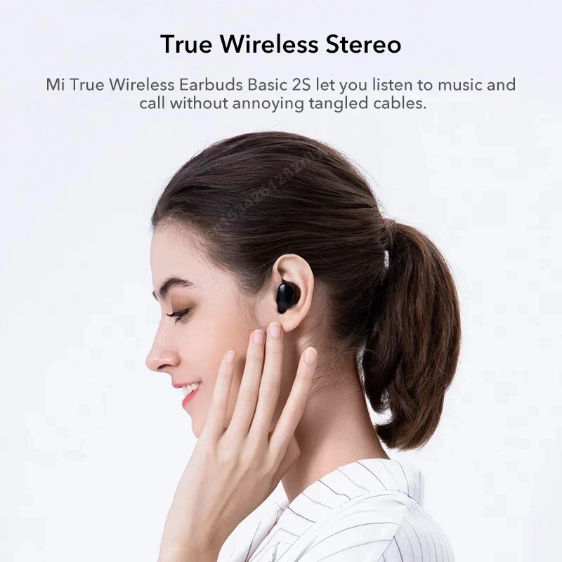 Global Version Xiaomi Mi True Wireless Earbuds Basic 2 Wireless Charging TWS Redmi Airdots 2 In-Ear Stereo Bass Xiaomi Earbuds