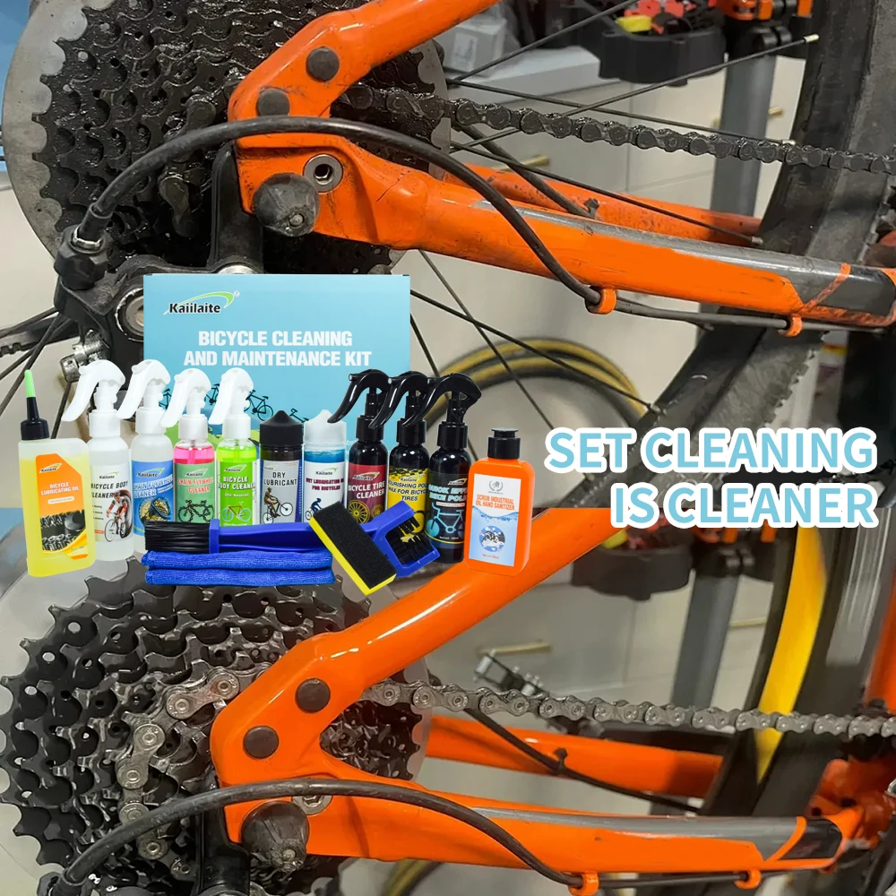 Easy-to-Carry Bicycle Chain Oil and Cleaner Dry Rust Resistant with a Variety of Bike Tools