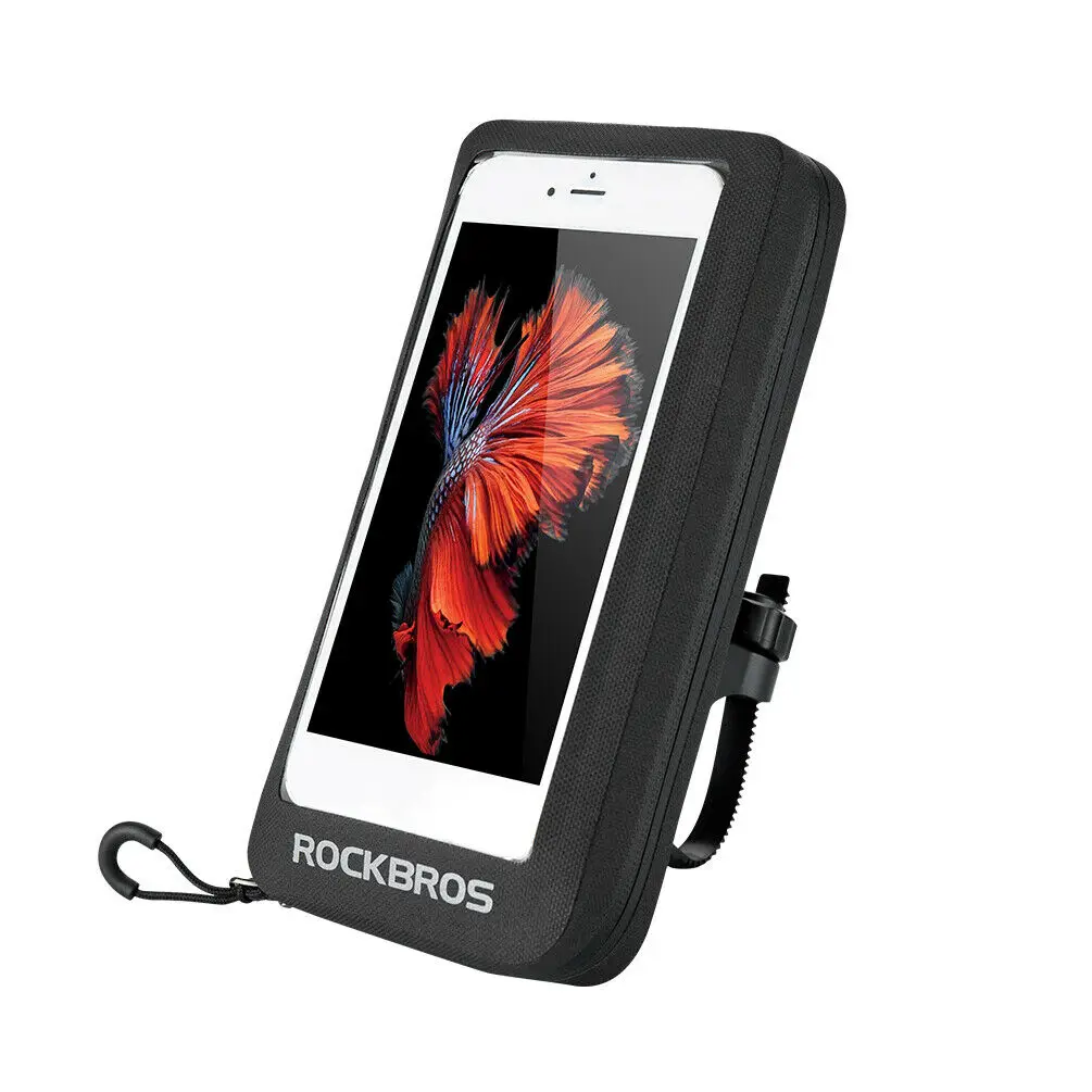 ROCKBROS Cell phone Waterproof Case Waterproof bag for Bike Motorcycle Universal mobile phone Cradle Pouch Mount touch sreen bag