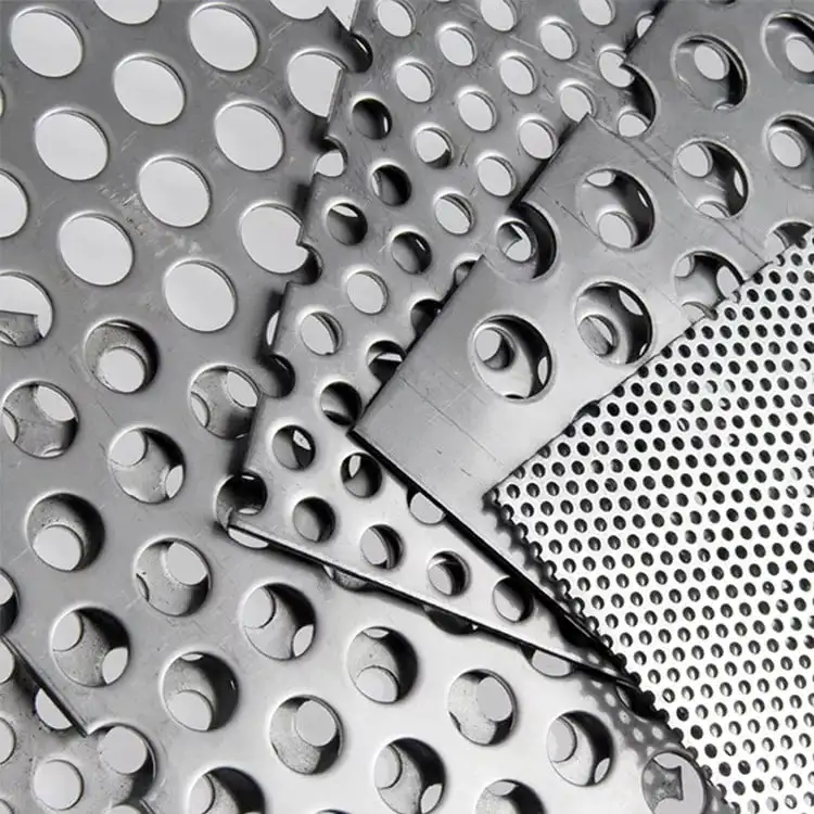best price round hole long hole stainless steel flexible thin perforated metal sheet