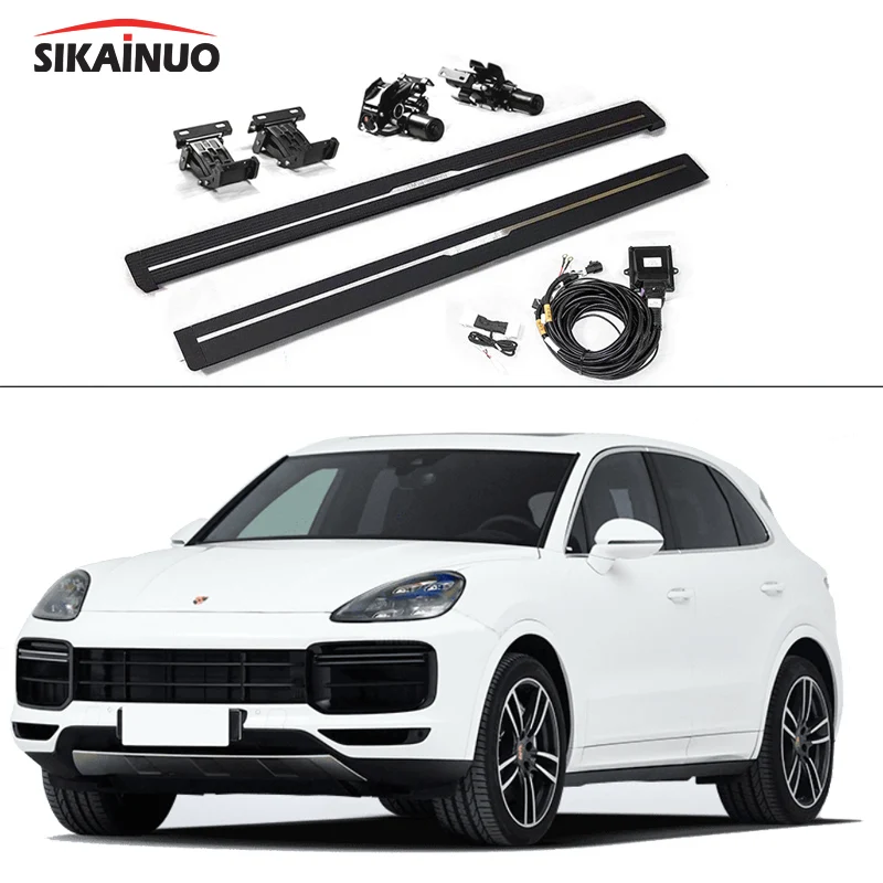 Intelligent electric side steps power steps extention steps automatic foot board for Porsche Cayenne GTS/Turbo/E-hybrid/Diesel