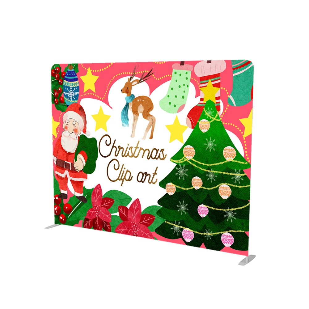 Freestanding Backdrop Makeup Pop Up Display Photo Studio System Pipe And Drape Promotional Booth 3X3 Square Stand