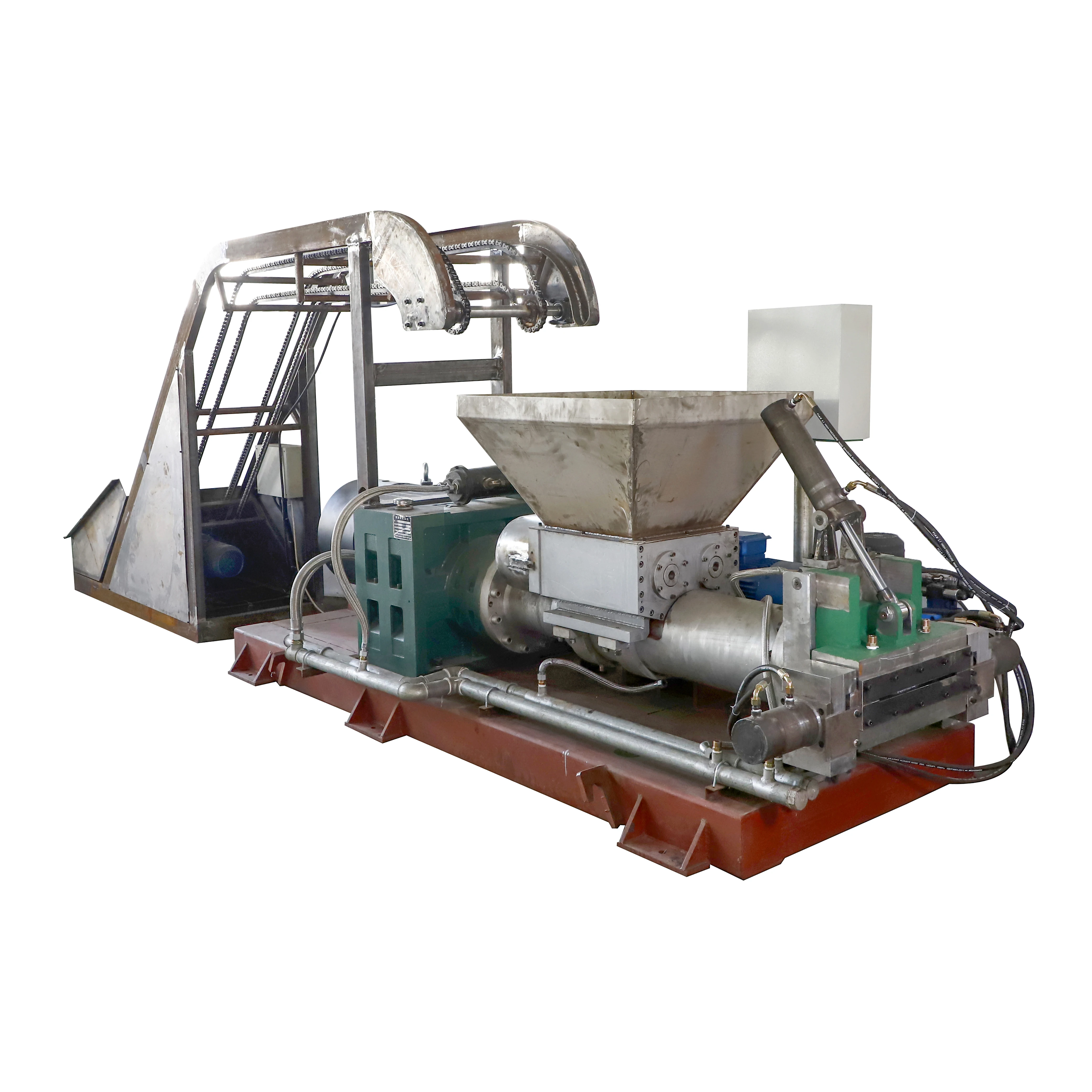Rubber Compound Mini Extruder / White Extruded Profile Rubber / Extruded Rubber Pad