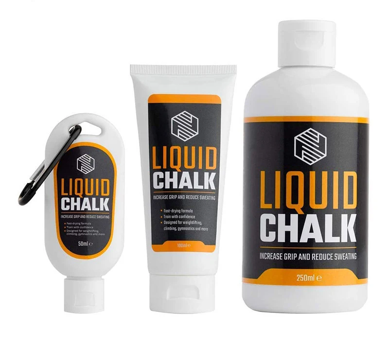 Custom Logo Sports Climbing Weightlifting White Liquid 250ml 50ml Chalk Gym Liquid Chalk
