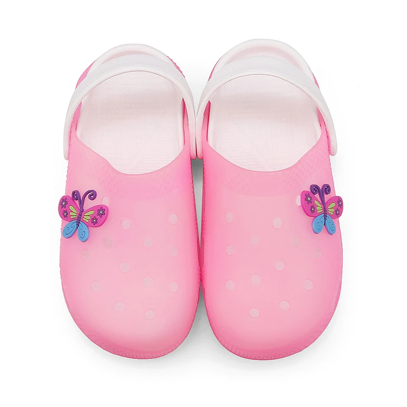 2024 New Kids Summer Sandals Beach Shoes Comfort Fashion PVC Charms Children EVA Clogs Flat Garden Soft Slides for Boy Girl