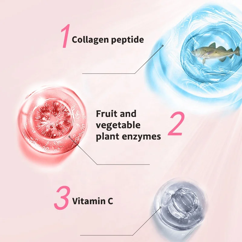 Beauty Collagen Jelly Propolis Whiten Skin Care Fruity Sucking Jelly Bag Pomegranate Flavor Berry Collagen Jelly Stick