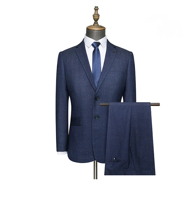 
100% Woolen Anti Wrinkle Business Men Suits Single Breasted Suits Mens Suit 