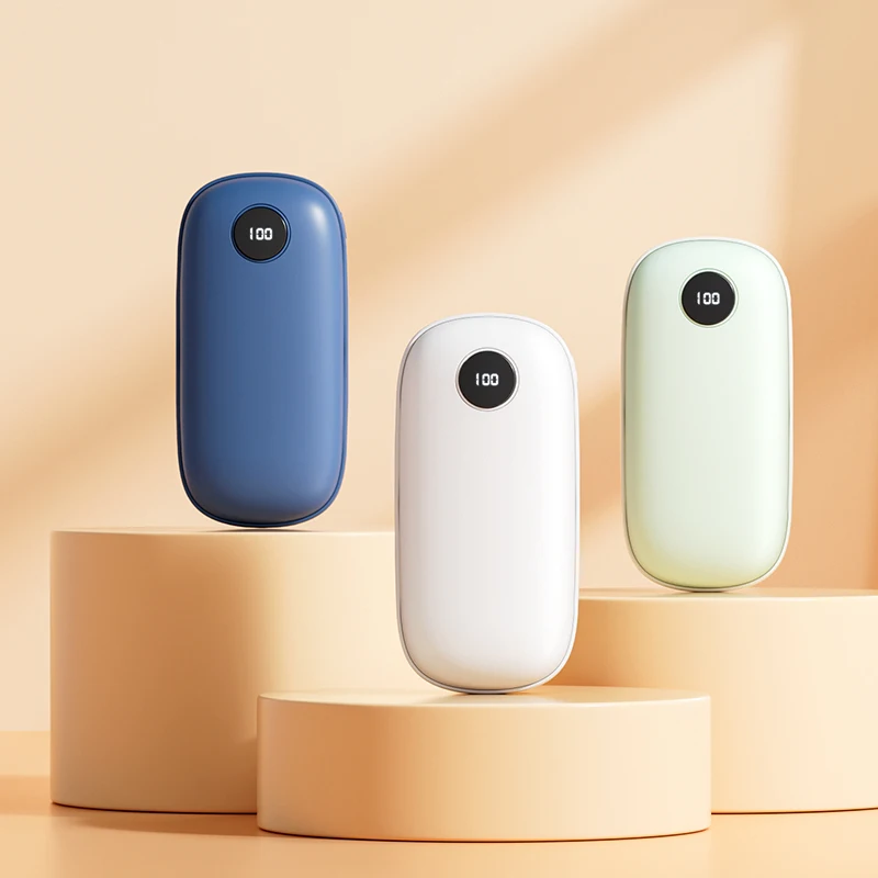 IMYCOO Wholesale 4000mAh Rechargeable USB Electric Winter Gift Hand Warmer Portable Mini Heated Hand Warmer With Digital Display