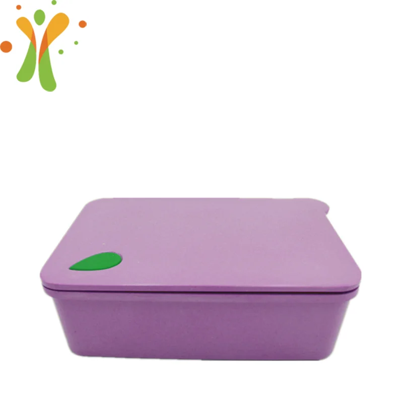 Microwaveable and leakproof healthy lunch box set food eco friendly rice husk lunch box
