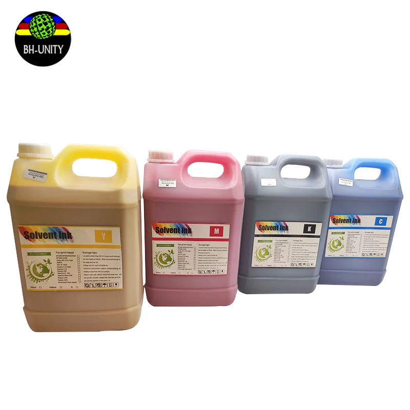 Long-lasting color Solvent Ink 512 512i 30pl Environmentally friendly solvent ink CMYK for Flex Solvent Inkjet Printer Printing