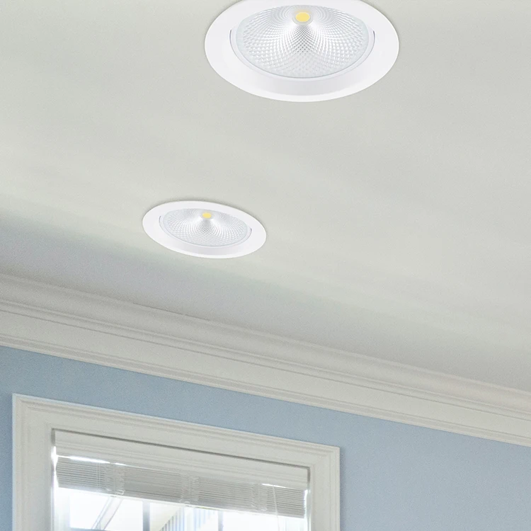 Commercial supermarket led downlight 15W 20W 30W 4 6 8inch COB Anti -fog recessed down light