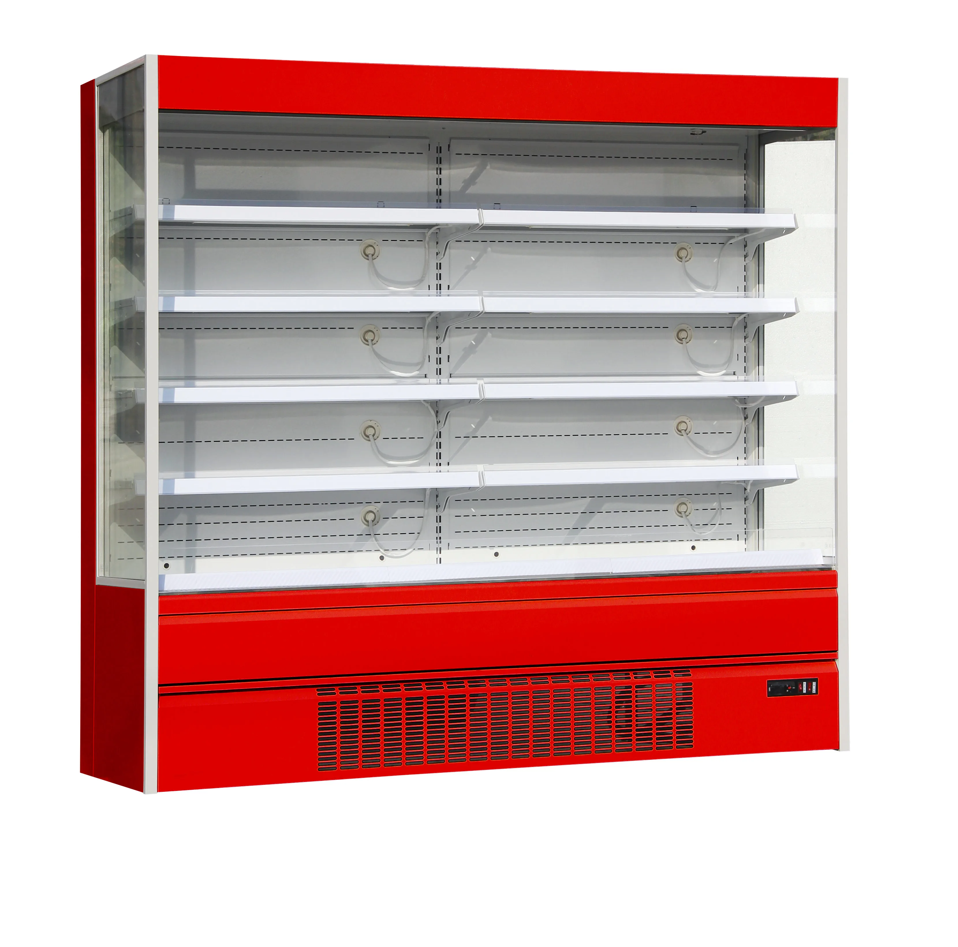 Commercial Supermarket Refrigerator Cooler Double-Temperature Open Air Display Case Single-Temperature Climate Type Air Cooling