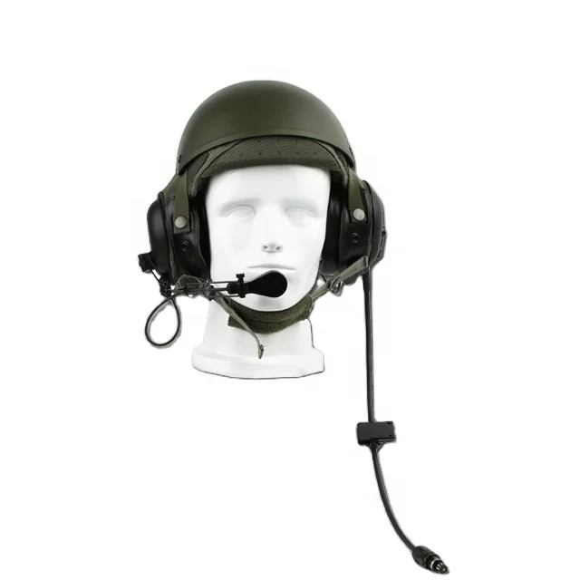 MIL-STD-810G compliant OEM CVC DH-132 helmet headset for  inter-vehicle communications