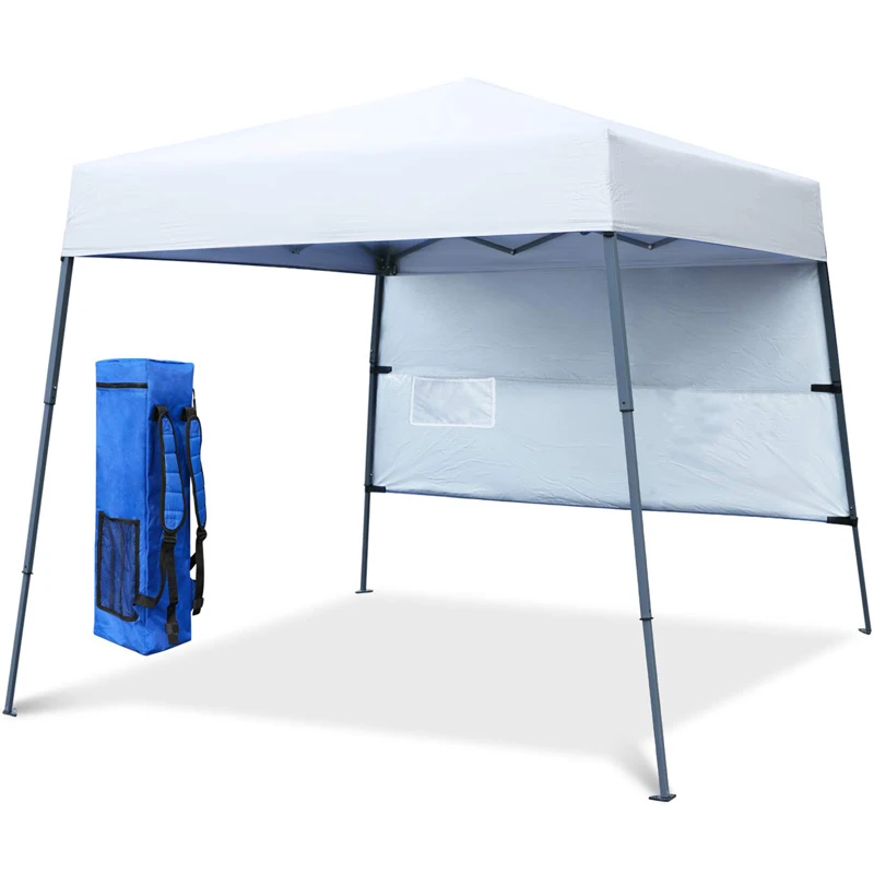 10 x 10 Easy Pop Up Canopy Tent Enclosure Sidewall Kit Pagoda Tent with Roller Up Mesh