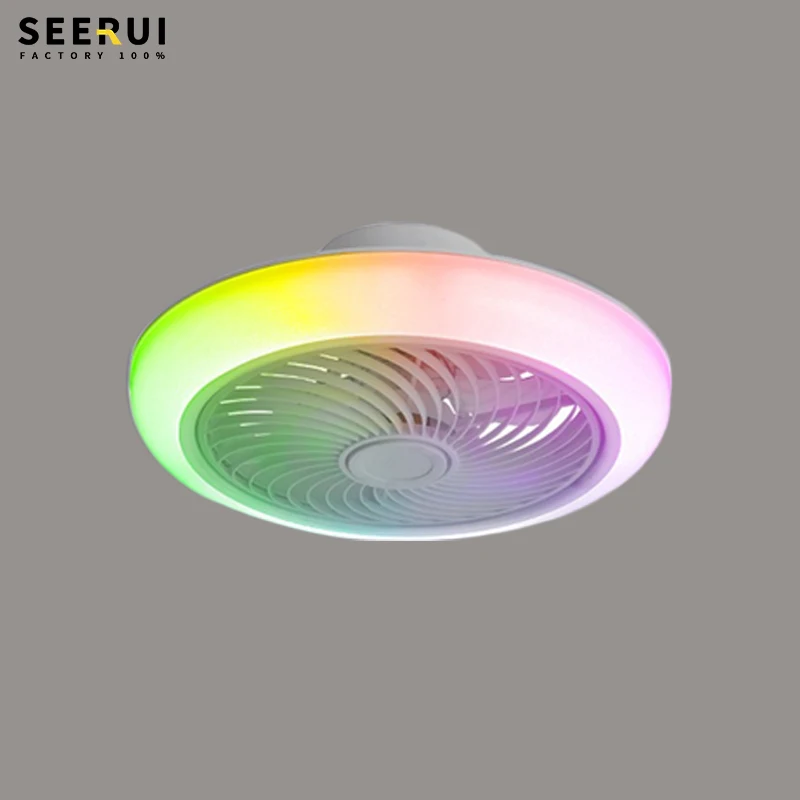 HCX100 умный светодиодный потолочный вентилятор лампа с Bluetooth пульт дистанционного управления волшебный RGB световой эффект и музыкальный плеер для