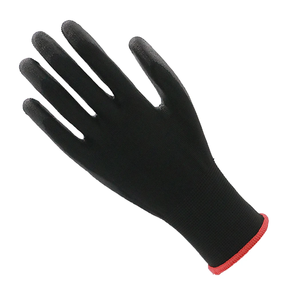 ENTE SAFETY Construction Work Gloves Anti-Slip Breathable Polyester Lining Knitted Gloves with PU Latex Coating EN388 4141X