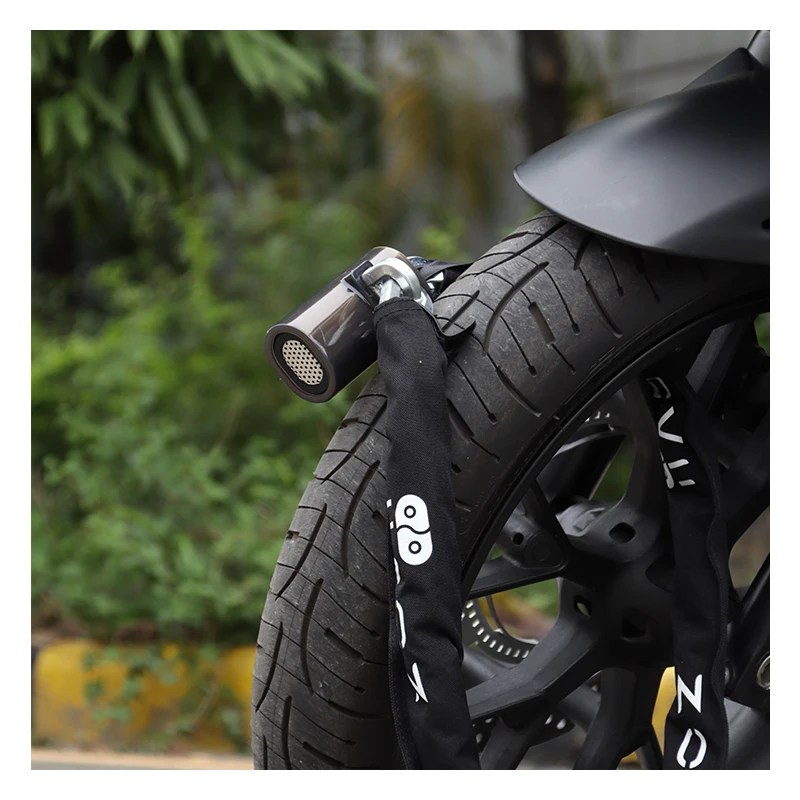 Professional Manufacturing 10Mm Motorcycle Chain and Lock 120Db Burglar Alarm Sound Bicycle Chain Lock