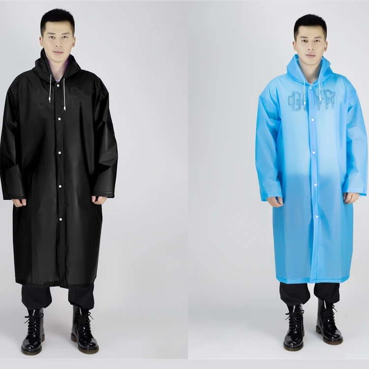 button front plastic raincoat many color choice in stock