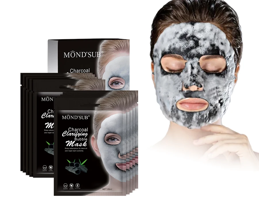 OEM/ODM hot sale supplies bubble face sheet moisturizer whitening korean cosmetics beauty skin care facial anti aging sheet mask