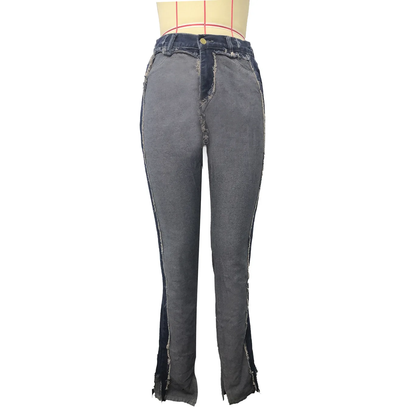 
GQ1166 2021 new arrivals jeans for women tassel pencil pants high waist jeans women fashionable casual jeans 