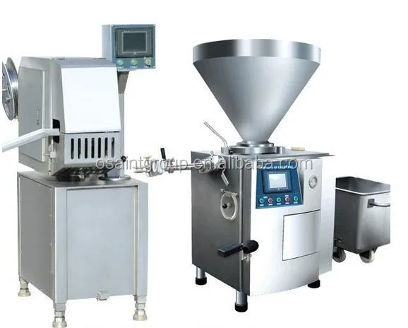 Sausage production line cutter/ filler and tying machine for making bologna/hot dog