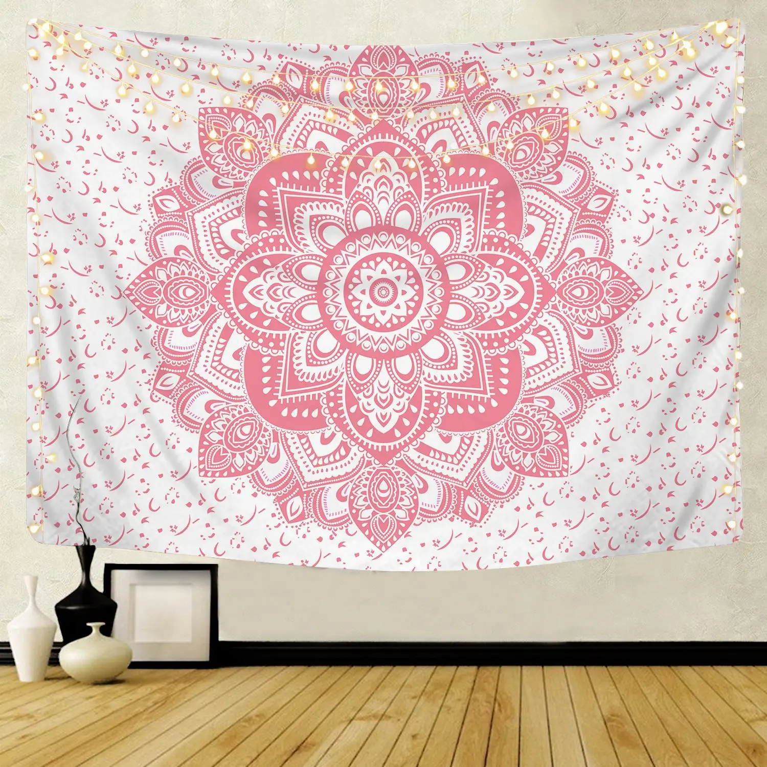 Large Mandala Pattern Indian Tapestry Wall Hanging Decoration Bohemian Beach Towel Polyester Thin Blanket