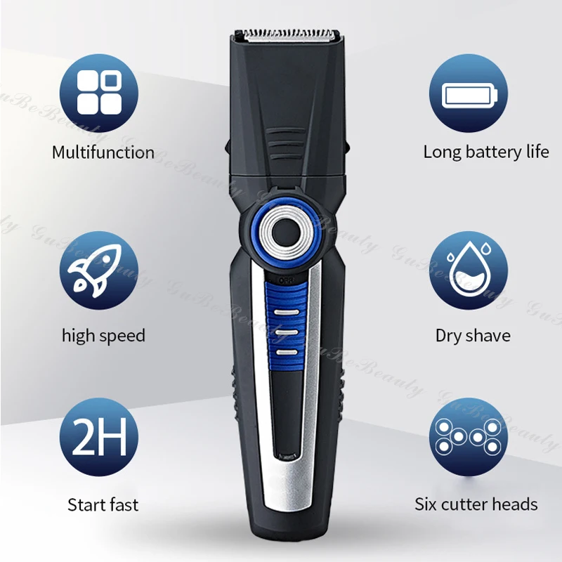 Gubebeauty AMZ hot professional electric hair trimmer hair cutting machine 6 in 1 man hair trimmer set for homeuse salon with CE