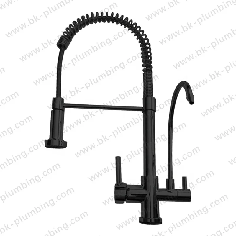 Torneira Cozinha Bancada Com Filtro Kitchen Faucet Water Purifier Rose Gold Filter Tap Kitchen Pullout 1Way Spray Faucet