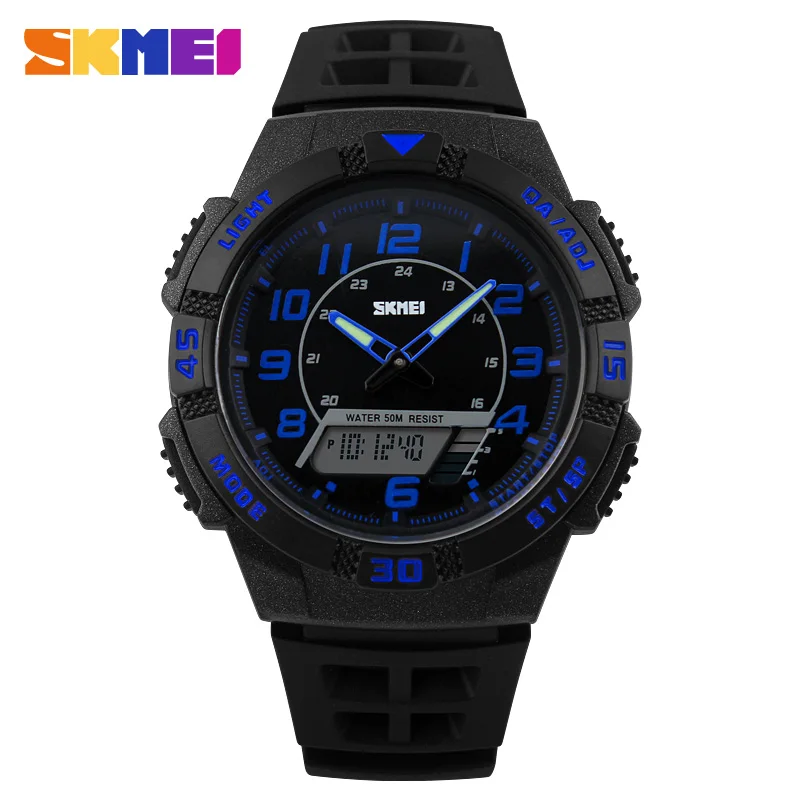 SKMEI 1065 спортивные часы для мальчиков наружного использования Relojes Hombre Sports 50M водонепроницаемые цифровые Skmei брендовые качественные