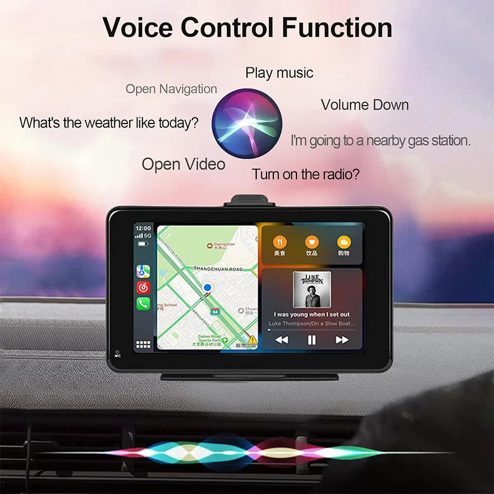 Car GPS Navigation Android 12 8Core 8+128GB Carplay Screen Android Auto 4G LTE DSP Car Stereo