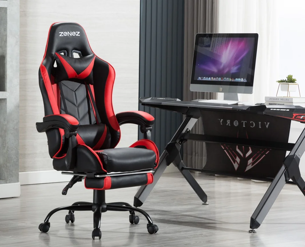 Cheap Price Custom Deals PU Leather Scorpion Pro Black and Red Office Gamer Gaming Chair for Computer PC Game
