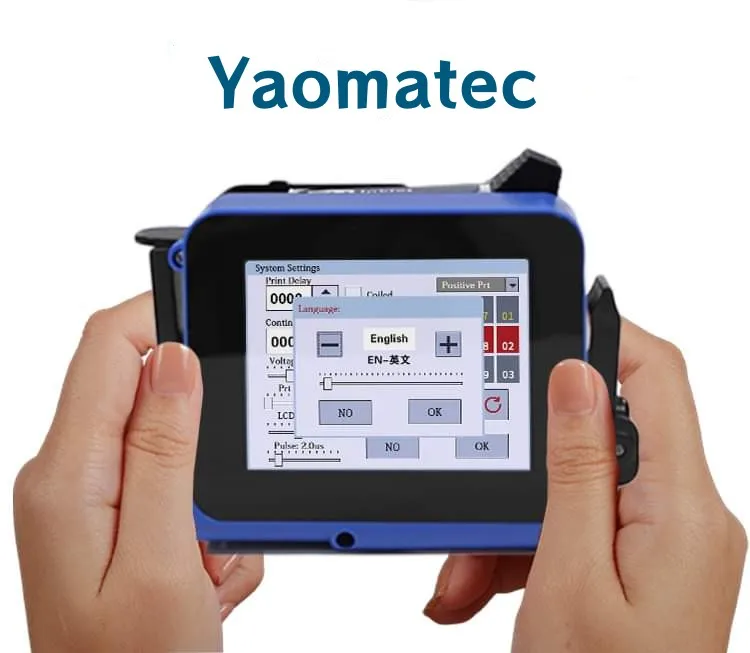 Yaomatec Cheap Price NEW Mini Portable Handheld Inkjet Printer  variable data printing machine usb data cable machine